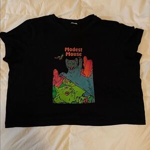 Modest mouse crop top